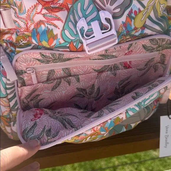 Vera Bradley Rain Forest Canopy Utility Backpack - Picture 13 of 16